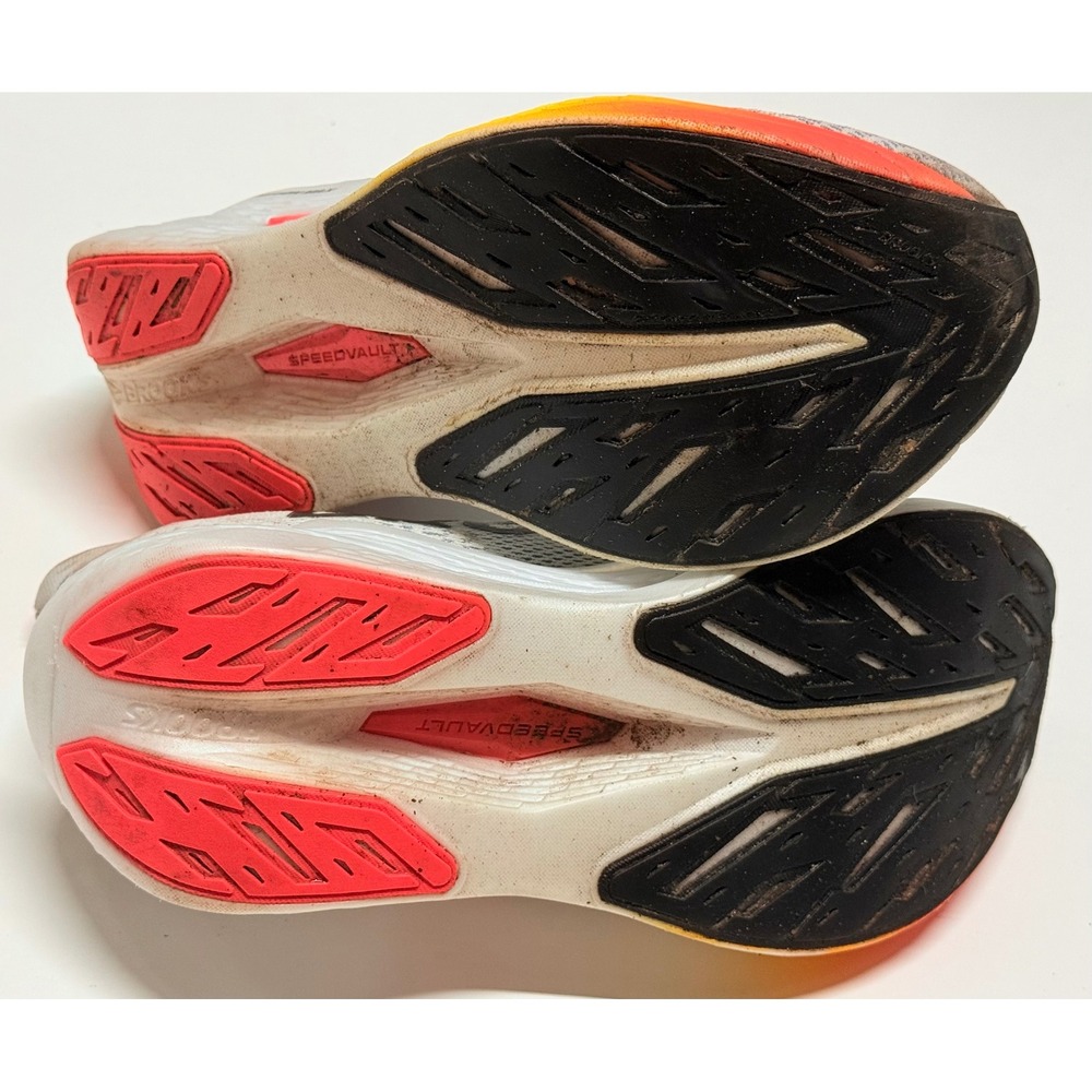 Brooks Hyperion Max 2 Grey Orange Running Shoes Womens 10 1204231B443 Training - Picture 7 of 8